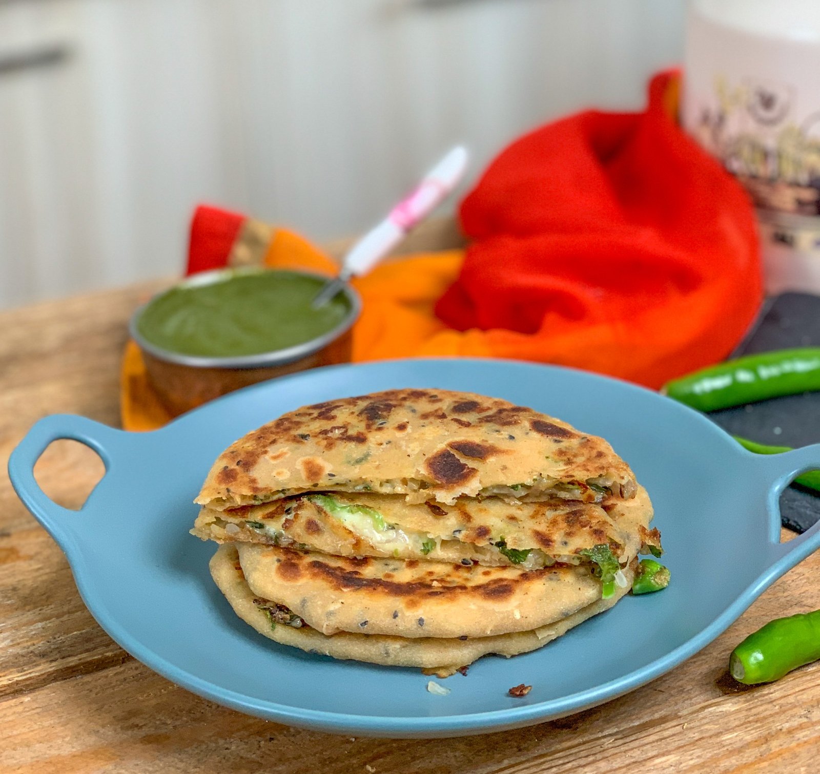 Cheese Chilli Paratha