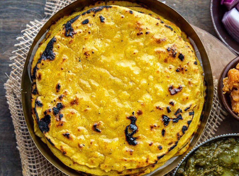 Corn/sorghum Chapati | મકાઈ / જુવારનો રોટલો