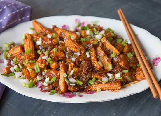 Baby Corn Chilli Dry | બેબી કોર્ન ચિલ્લી ડ્રાય