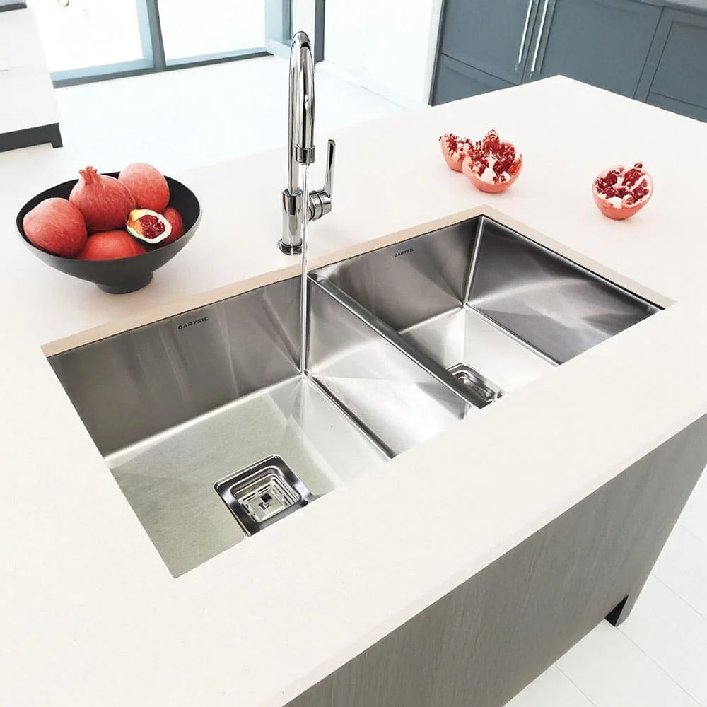Double Bowl with Drain