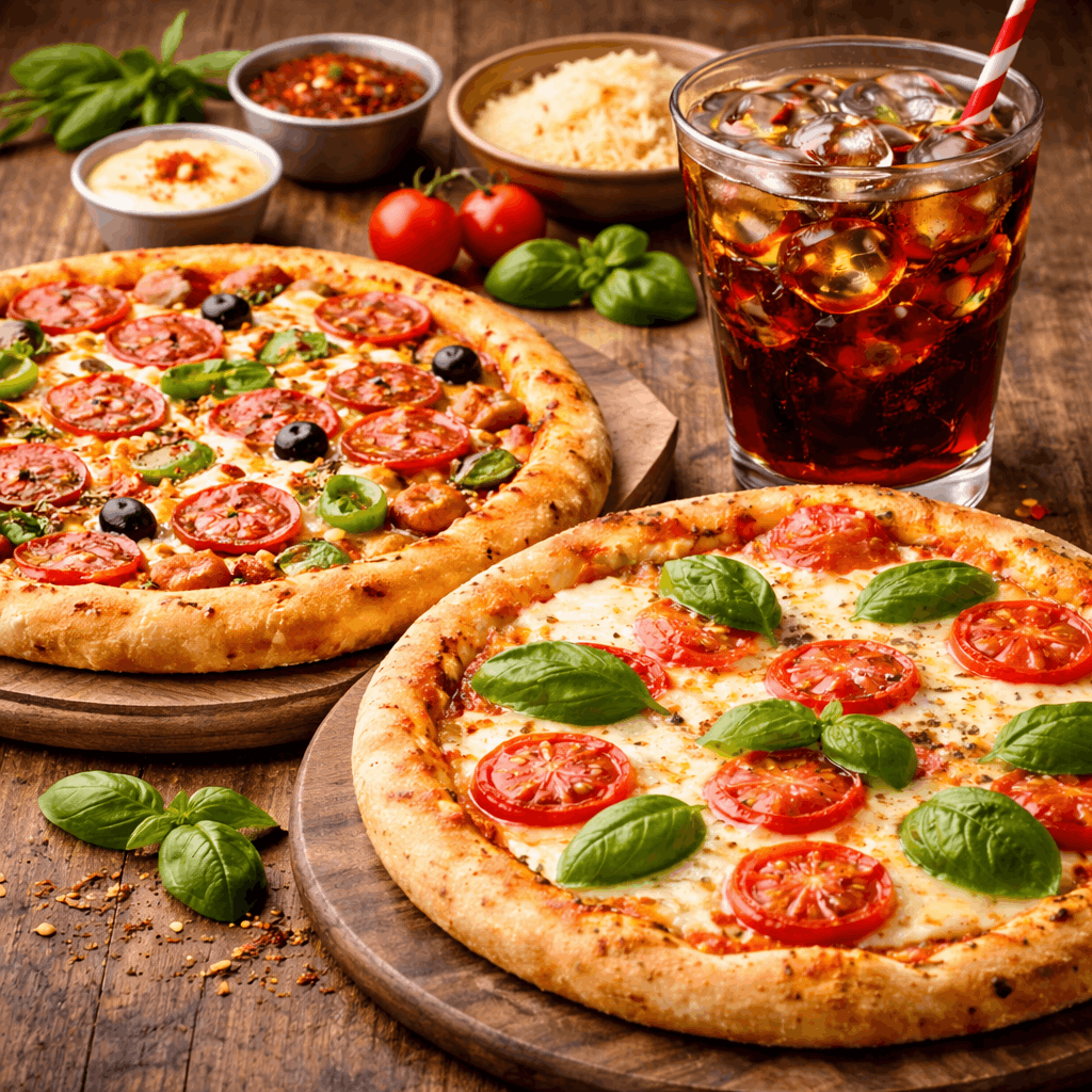 Italian Pizza + Margharita Pizza + Cold Drink