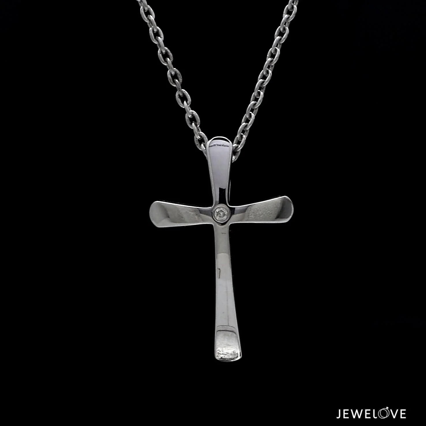 Diamond Om/Cross Pendant