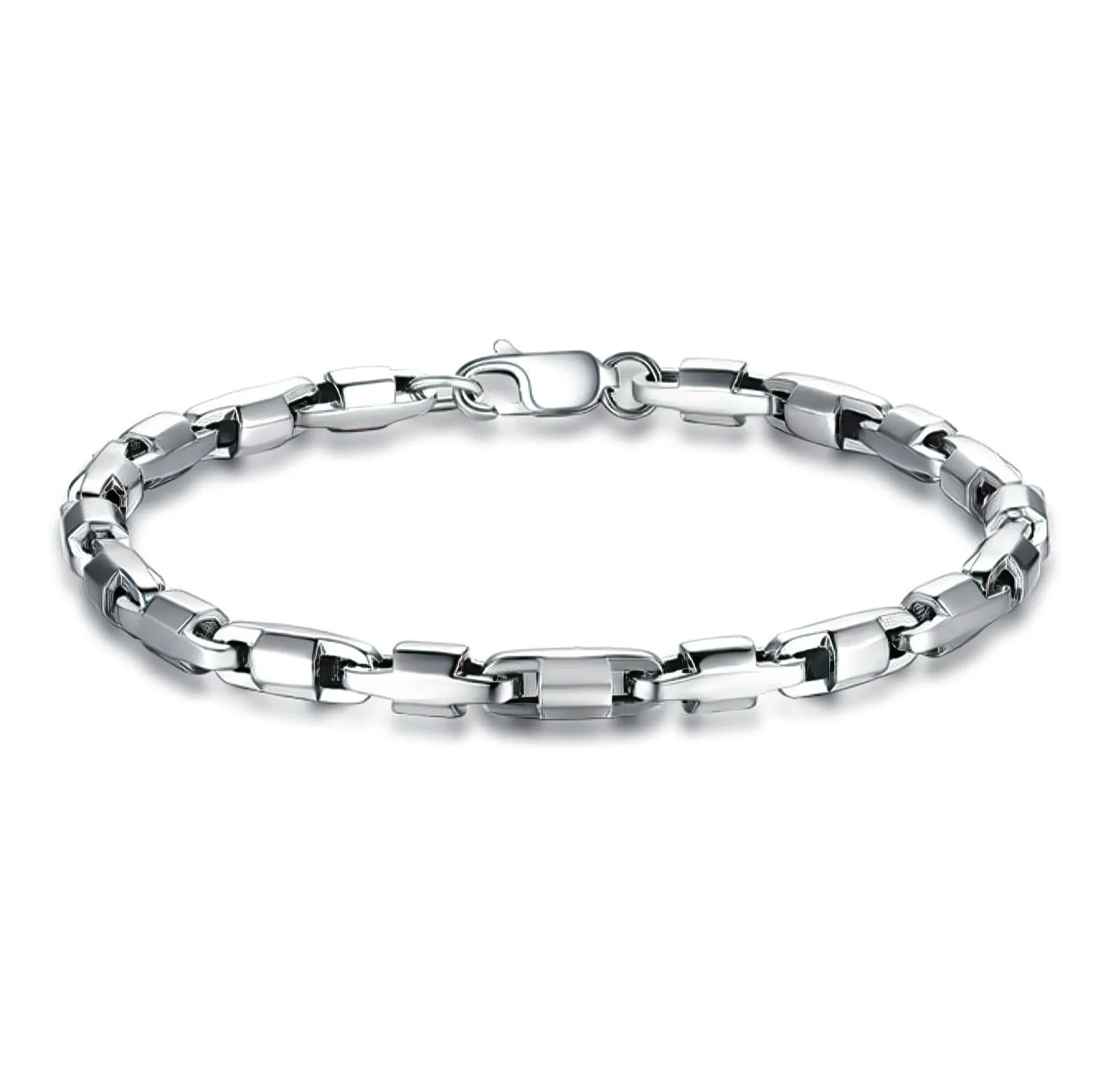 Platinum Interlocking Bracelet