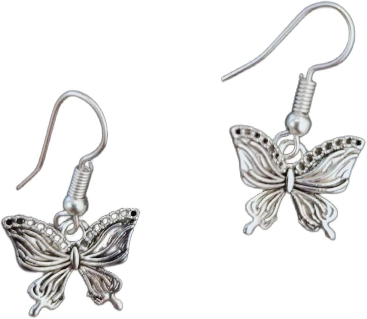 Silver Butterfly Studs