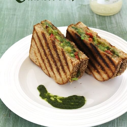 Cheese Chilli Garlic Sandwich (ચીઝ ચિલી ગાર્લિક સેન્ડવિચ)
