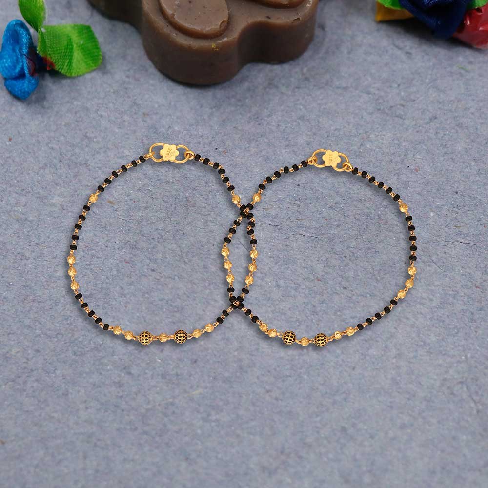 Baby Black Bead Bracelet