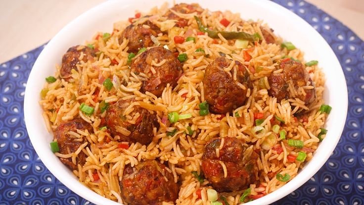 Veg. Manchurian Fried Rice