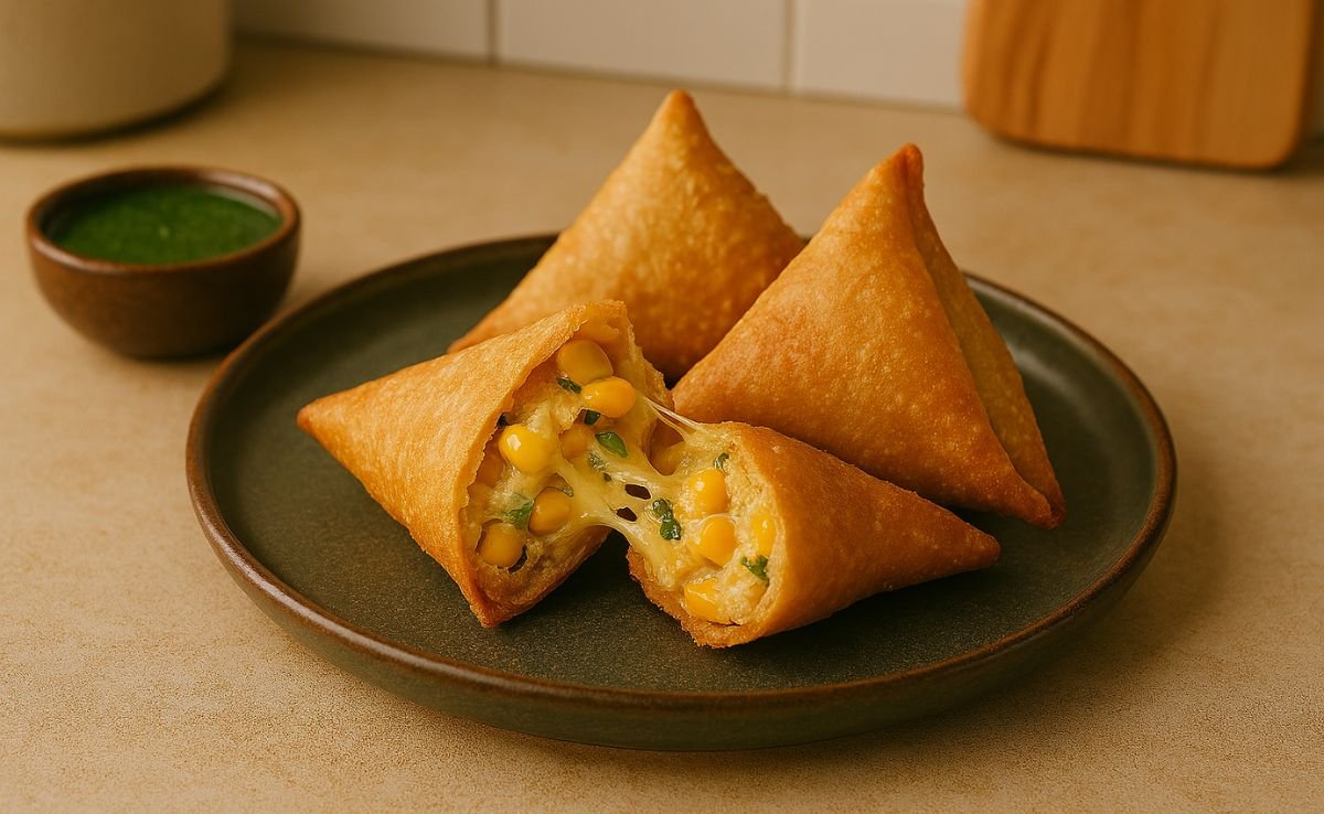 Cheese Corn Samosa