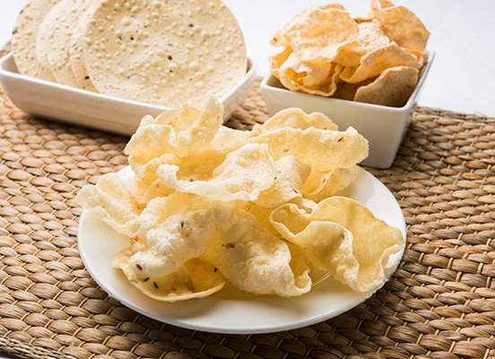 Roasted/fried Papad | શેકેલ / તળેલ પાપડ