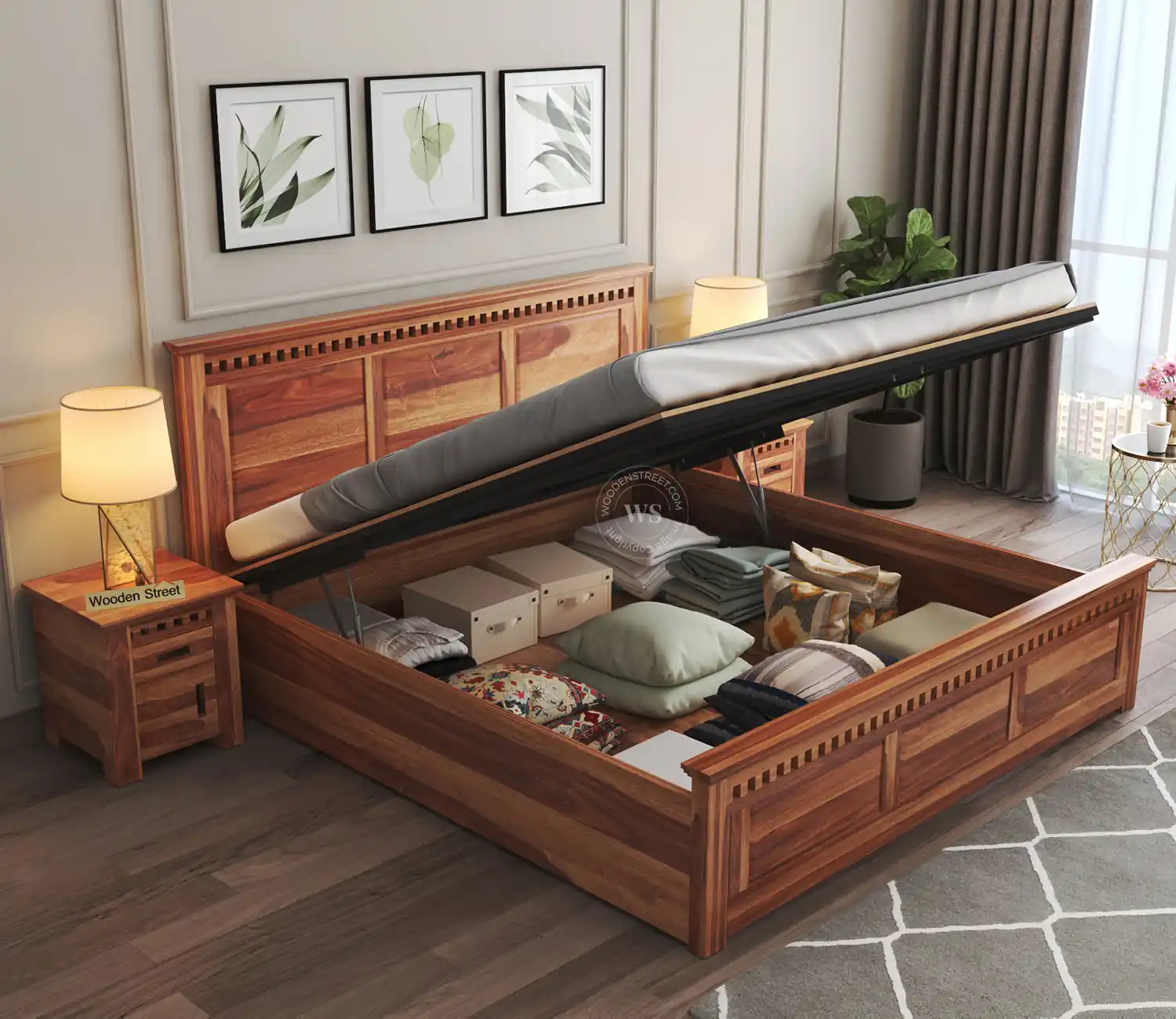 King Size Hydraulic Bed