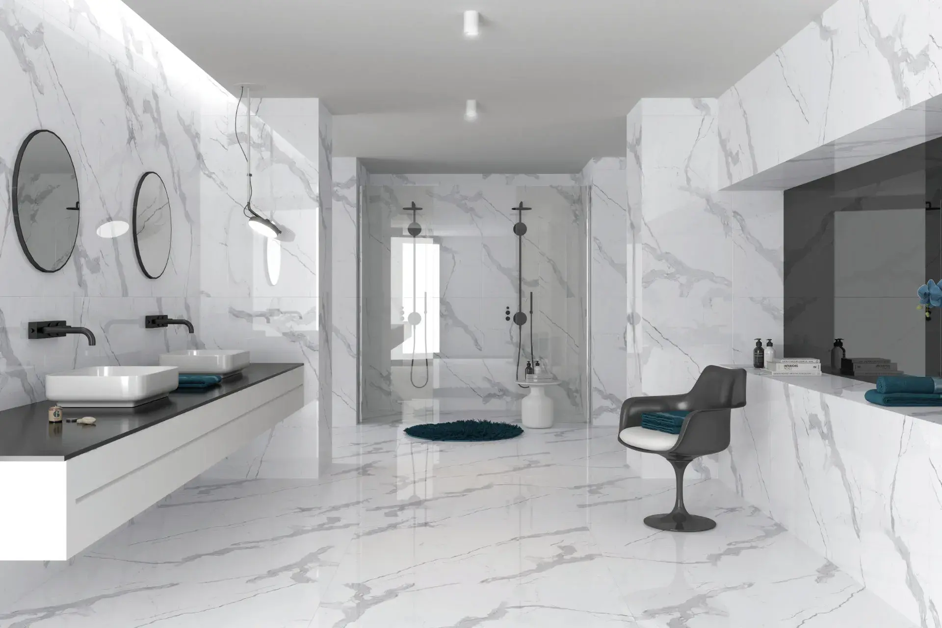 Statuario Marble Wall
