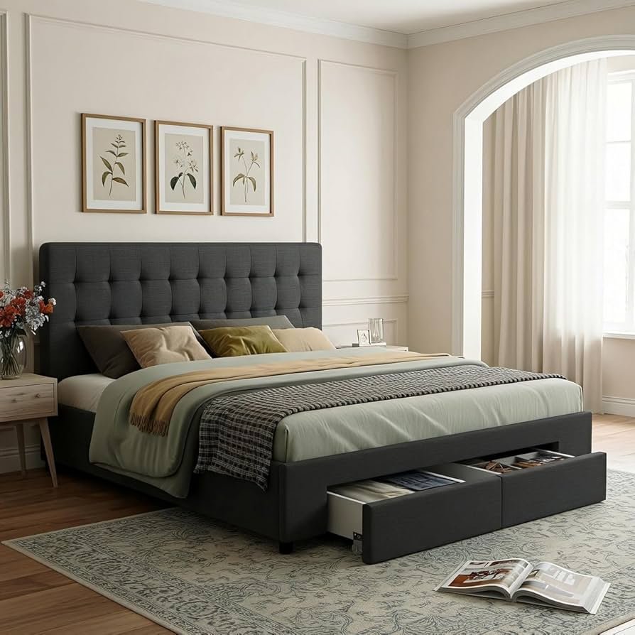 Queen Size Upholstered Bed
