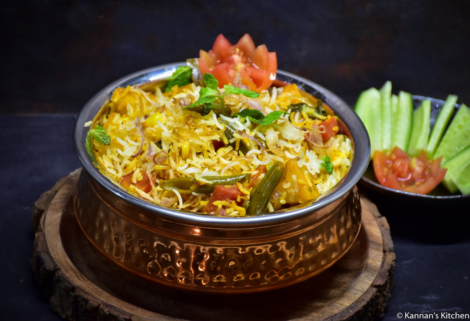 Veg. Hyderabadi Biryani