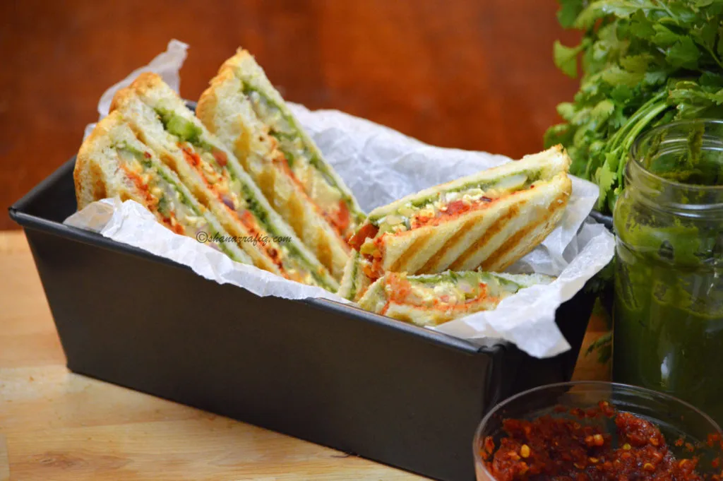 Sabzi Grill Sandwich (સબઝી ગ્રિલ સેન્ડવિચ)