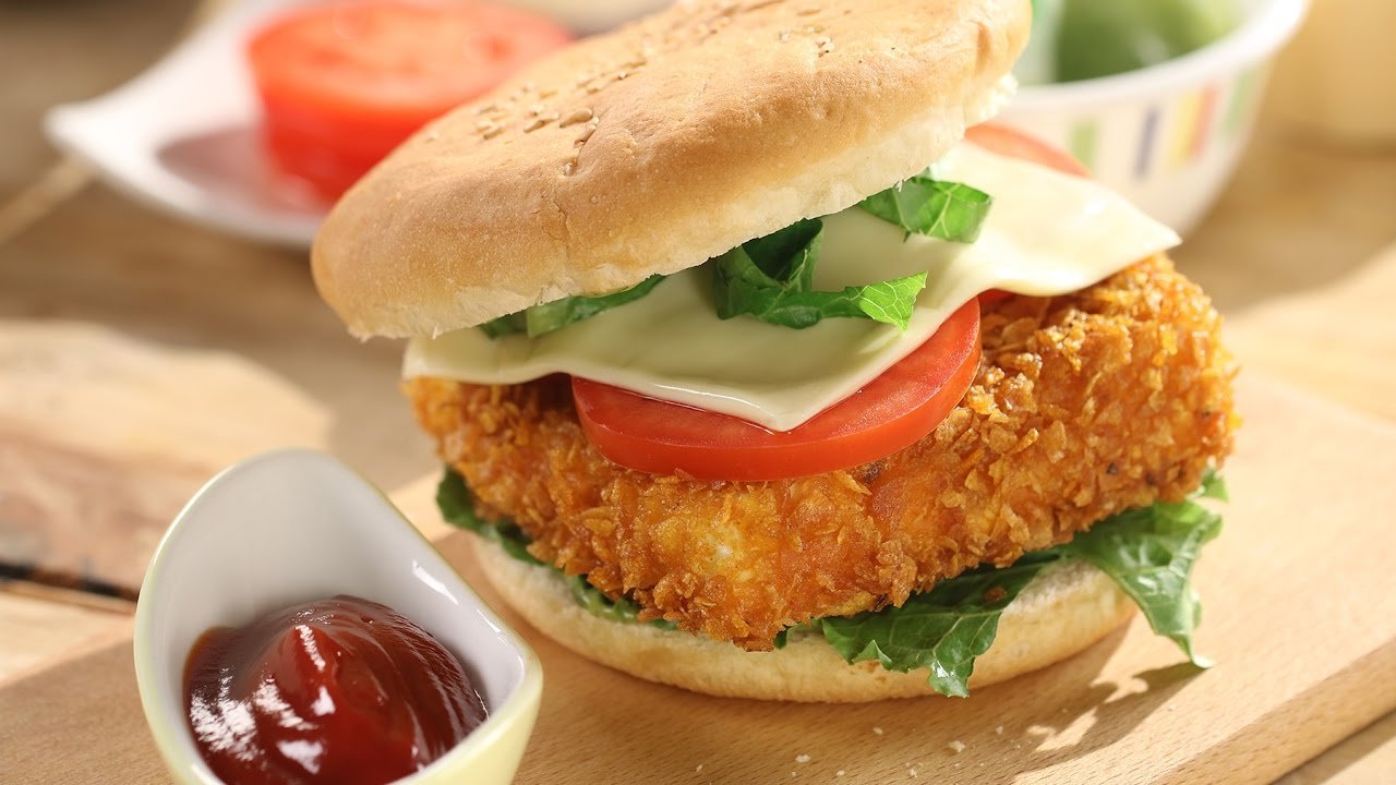 Paneer Tikki Burger (પનીર ટિક્કી બર્ગર)