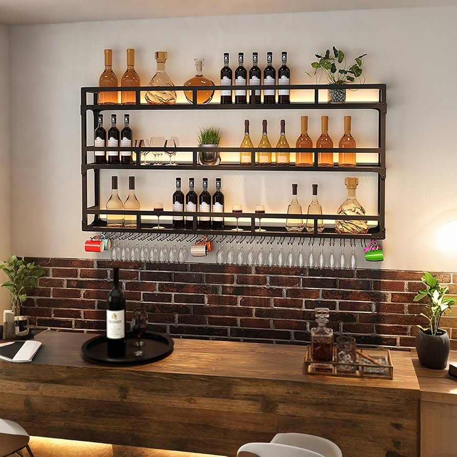 Wall-Mounted Wine Rack