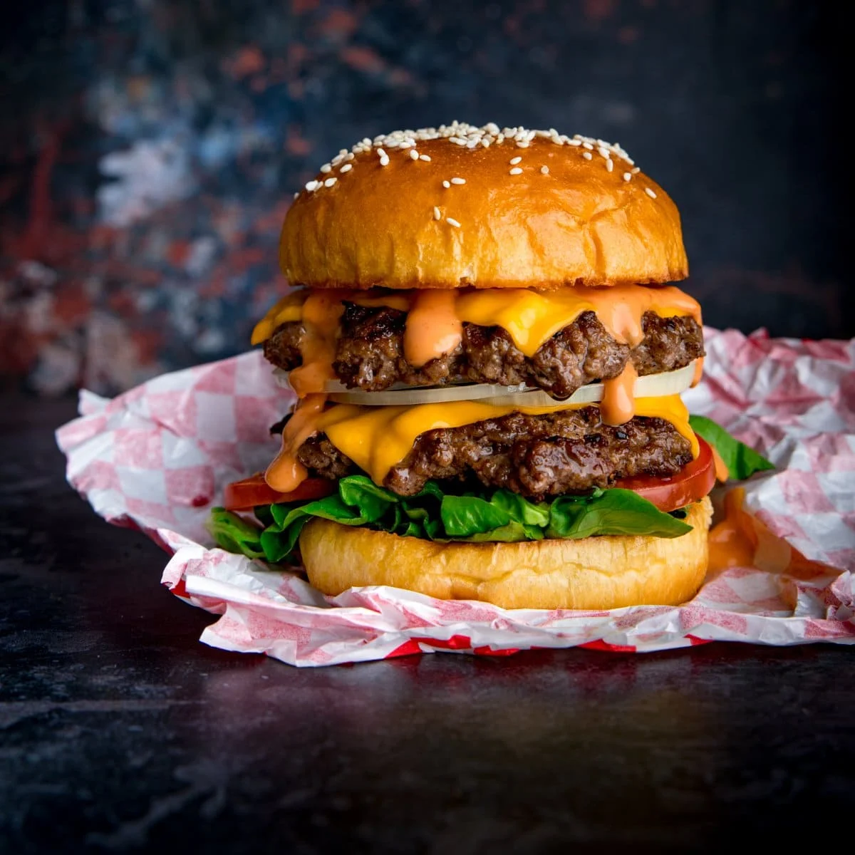 Veg. Double Cheese Burger
