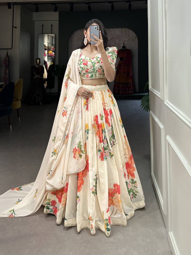 Pastel Floral Lehenga